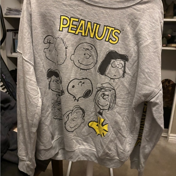 peanuts charlie brown shirt Longsleeve Large Comfy NWOT Graphic Print - Picture 8 of 10